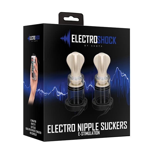 Shots - Electroshock E Stimulation Nipple Suckers (Clear) Electrosex CherryAffairs