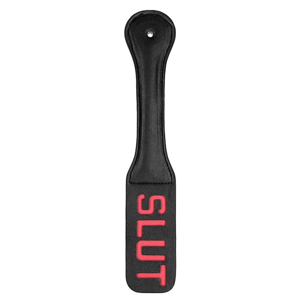 Shots - Ouch BDSM Slut Paddle (Black) Paddle 625989308 CherryAffairs