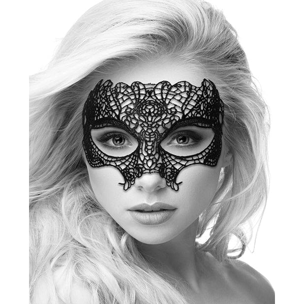 Shots - Ouch Black and White Lace Princess Eye Mask (Black) Mask (Non blinded) 625985690 CherryAffairs