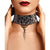 Shots - Ouch Love Street Art Fashion Printed Collar with Leash (Black) Leash 8714273549174 CherryAffairs