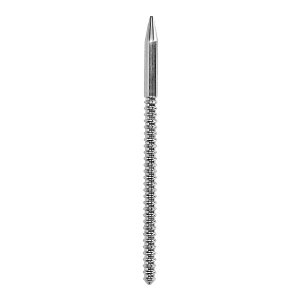 Shots - Ouch Stainless Steel Urethral Sound Ribbed Dilator (Silver) BDSM (Others) 625989925 CherryAffairs