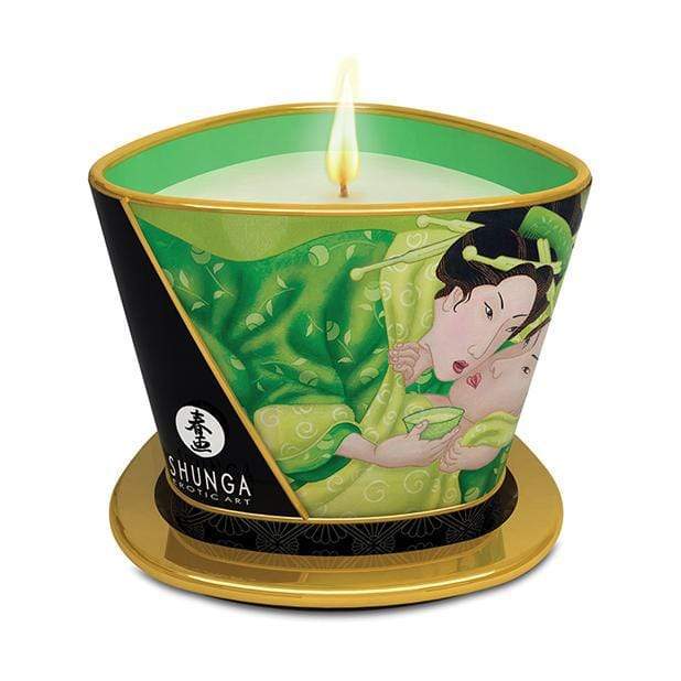 Shunga - Erotic Art Massage Candle Zenitude Exotic Green Tea 5.7oz Massage Candle 269250749 CherryAffairs