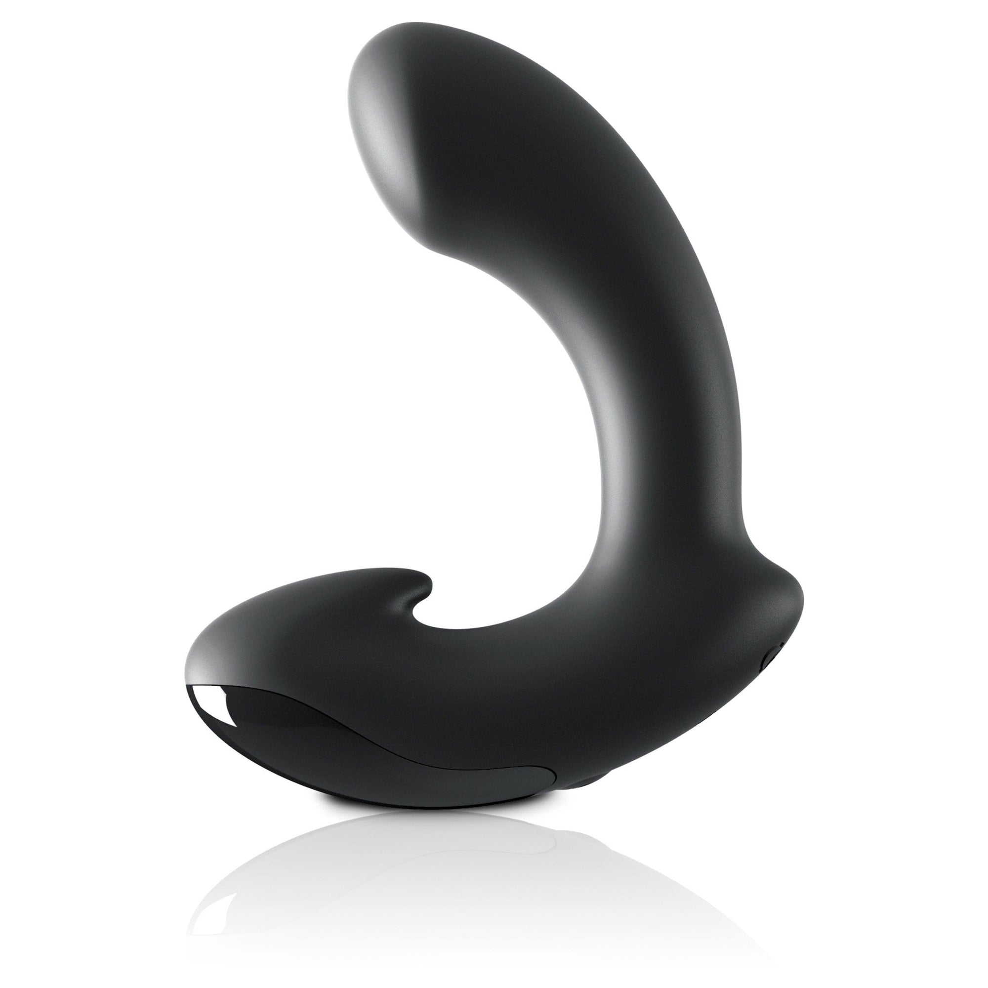 Sir Richards - Control Silicone P-Spot Massager (Black) Prostate Massager (Vibration) Rechargeable 319985408 CherryAffairs