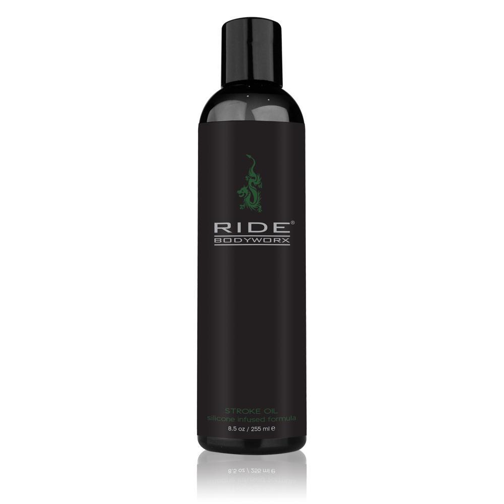 Sliquid - Ride BodyWorx Silicone Infused Stroke Oil Lubricant 8.5 oz (Black) Lube (Silicone Based) Singapore