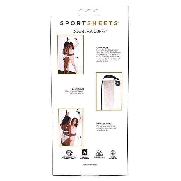 Sportsheets - Door Jam Cuffs (Black) Hand/Leg Cuffs 646709324018 CherryAffairs