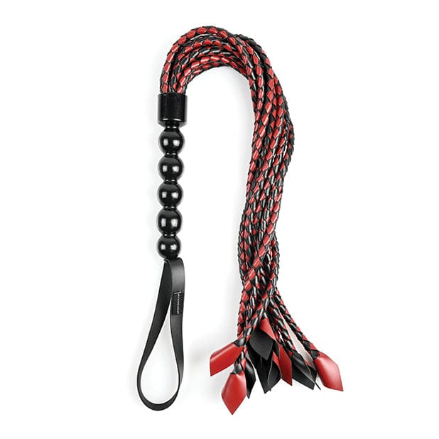 Sportsheets - Saffron BDSM Braided Flogger (Red/Black) Flogger 626141515 CherryAffairs