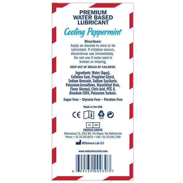 Swiss Navy - Cooling Peppermint Flavored Water Based Lubricant 4oz Lube (Water Based) 699439009397 CherryAffairs