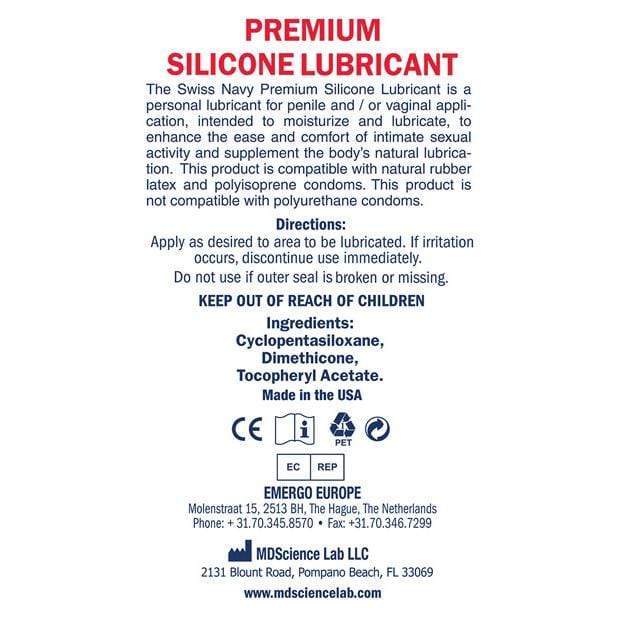 Swiss Navy - Premium Silicone Lubricant 32oz Lube (Silicone Based) 699439009052 CherryAffairs