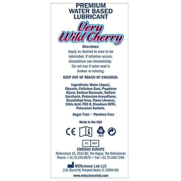 Swiss Navy - Very Wild Cherry Flavored Water Based Lubricant 4oz Lube (Water Based) 699439009311 CherryAffairs