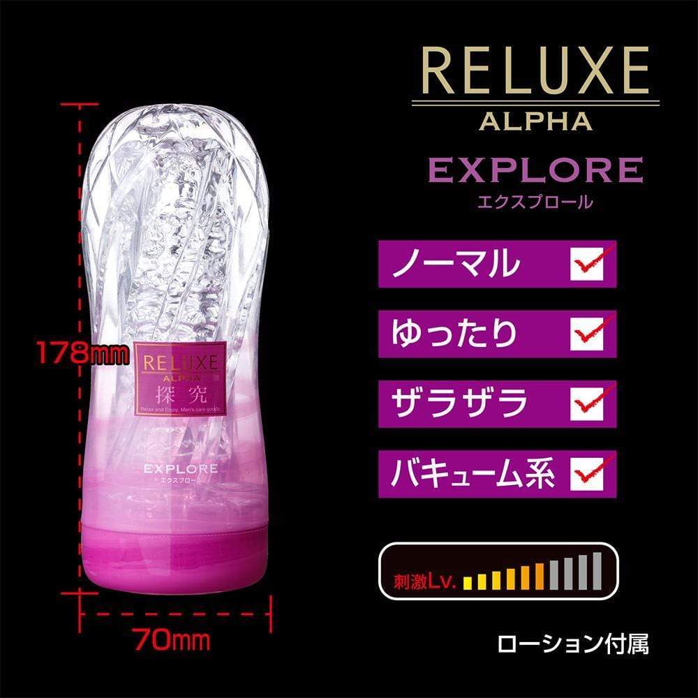 T-Best - Reluxe Alpha Explore Soft Stroker Normal Type (Clear) Masturbator Soft Stroker (Non Vibration) 4573423123633 CherryAffairs