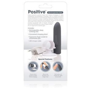 The Screaming O - Charged Positive Rechargeable Bullet Vibrator (Grey) Bullet (Vibration) Rechargeable Singapore