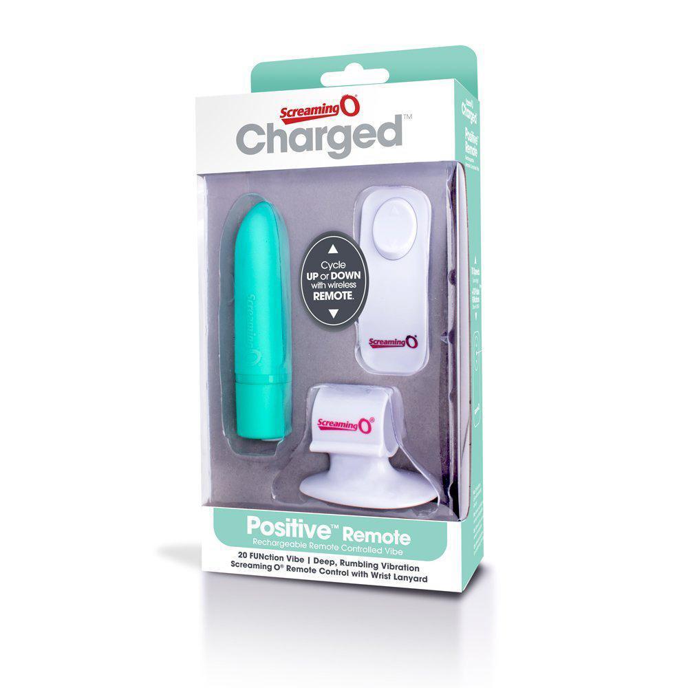 The Screaming O - Charged Postive Remote Control Rechargeable Bullet Vibrator (Green) Bullet (Vibration) Rechargeable Singapore
