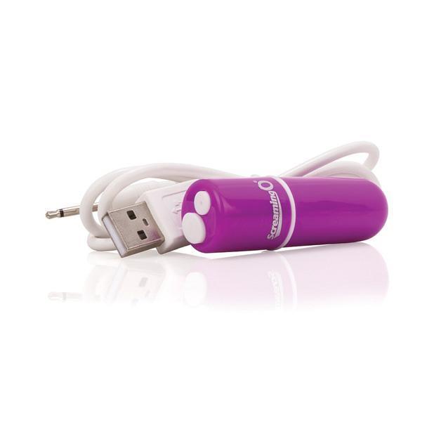 The Screaming O - Charged Vooom Rechargeable Bullet Vibrator (Purple) Bullet (Vibration) Rechargeable Singapore