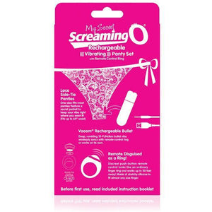 The Screaming O - My Secret Rechargeable Remote Control Panty Vibrator (Pink) Lingerie (Vibration) Rechargeable Singapore