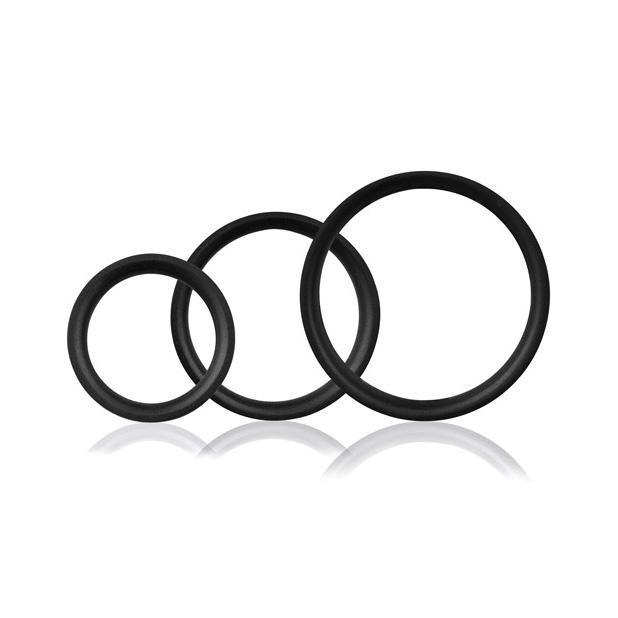The Screaming O - RingO Pro 3 Soft Stretchy Cock Rings (Black) Silicone Cock Ring (Non Vibration) Singapore