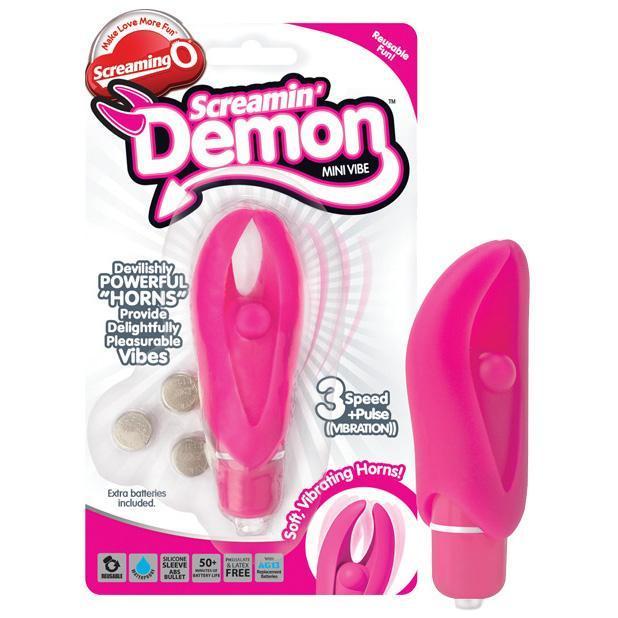 The Screaming O - Screamin Demon Mini Vibe Clit Massager (Pink) Clit Massager (Vibration) Non Rechargeable Singapore