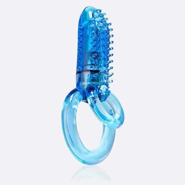 TheScreamingO - Double O 8 Super Powered Vibrating Cock Ring (Blue) Rubber Cock Ring (Vibration) Non Rechargeable 817483010620 CherryAffairs