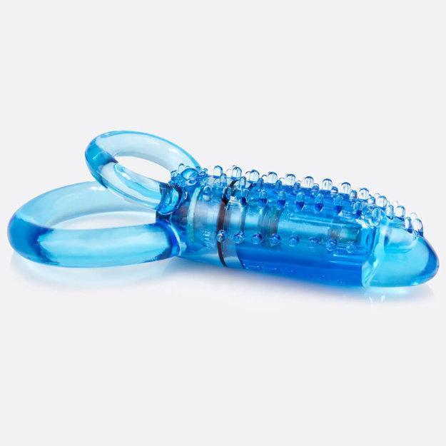 TheScreamingO - Double O 8 Super Powered Vibrating Cock Ring (Blue) Rubber Cock Ring (Vibration) Non Rechargeable 817483010620 CherryAffairs