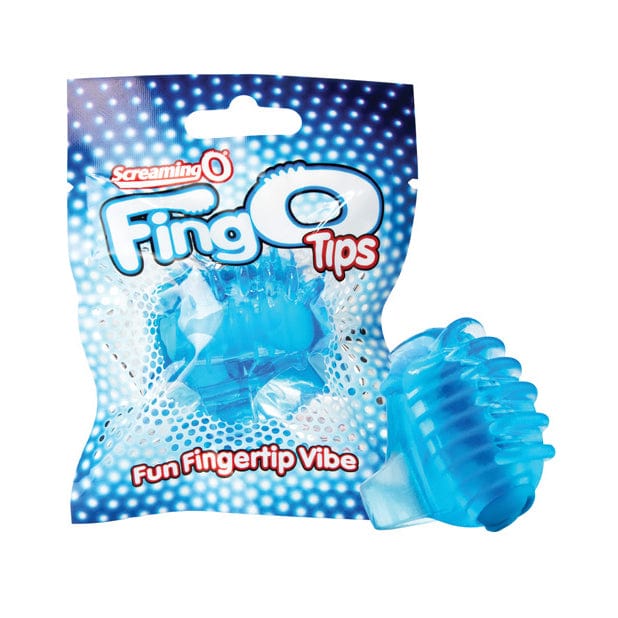 TheScreamingO - FingO Tips Fun Fingertip Vibrator (Blue) Clit Massager (Vibration) Non Rechargeable 621246171 CherryAffairs