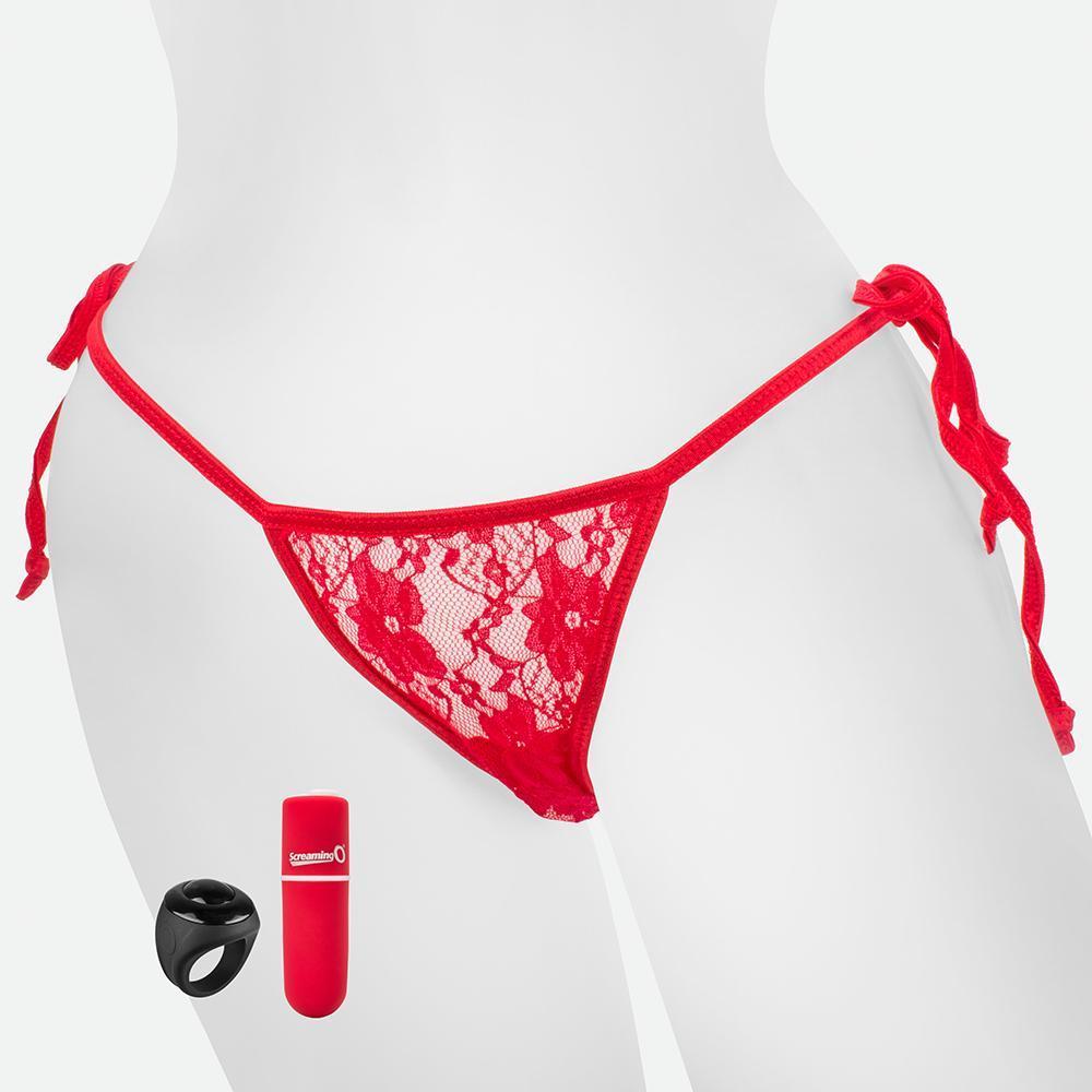 TheScreamingO - My Secret Screaming O Vibrating Panty Set (Red) Panties Massager Remote Control (Vibration) Rechargeable Singapore