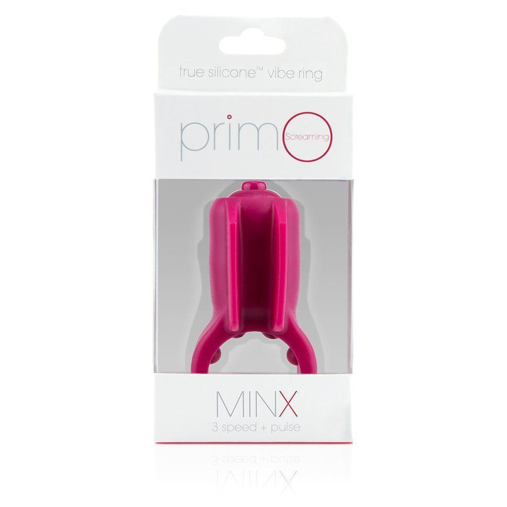 TheScreamingO - Primo Minx True Silicone Vibrating Cock Ring (Pink) Silicone Cock Ring (Vibration) Non Rechargeable Singapore