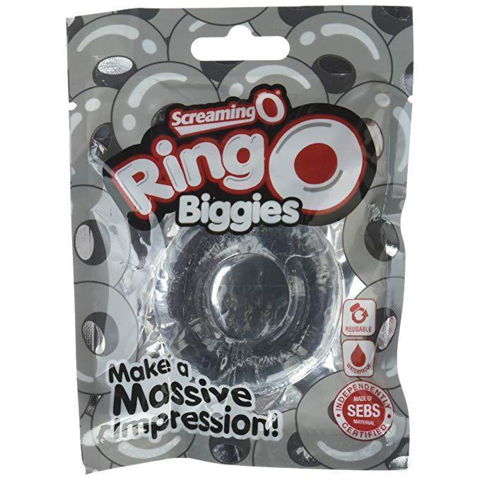 TheScreamingO - RingO Biggies Rubber Cock Ring (Clear) Rubber Cock Ring (Non Vibration) Singapore