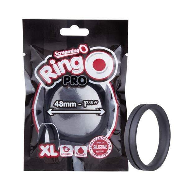 TheScreamingO - RingO Pro XL Cock Ring (Black) Cock Ring (Non Vibration) 817483011658 CherryAffairs