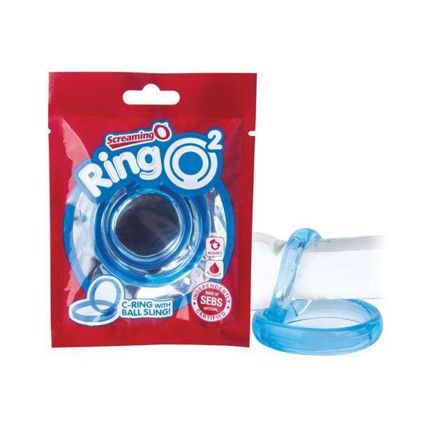 TheScreamingO - RingO2 Double Cock Ring (Blue) Cock Ring (Non Vibration) 817483011863 CherryAffairs