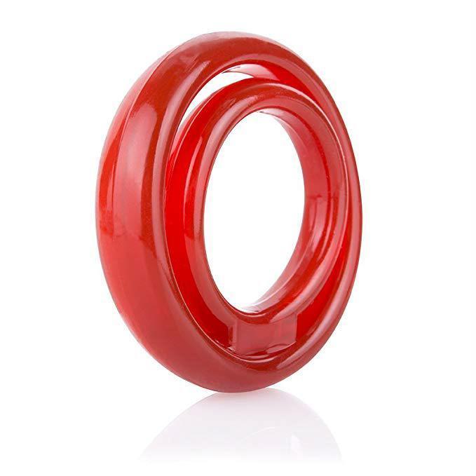 TheScreamingO - RingO2 Rubber Cock Ring with Ball Sling (Red) Rubber Cock Ring (Non Vibration) Singapore