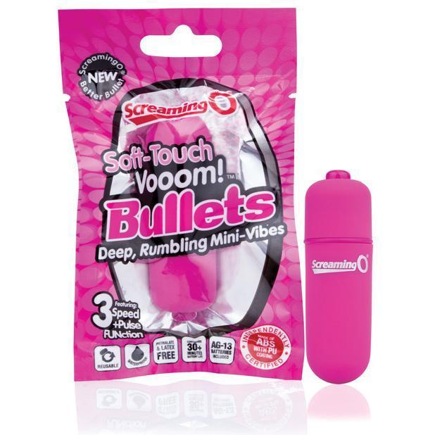 TheScreamingO - Soft Touch Vooom Mini Bullet Vibrator (Pink) Bullet (Vibration) Non Rechargeable Singapore
