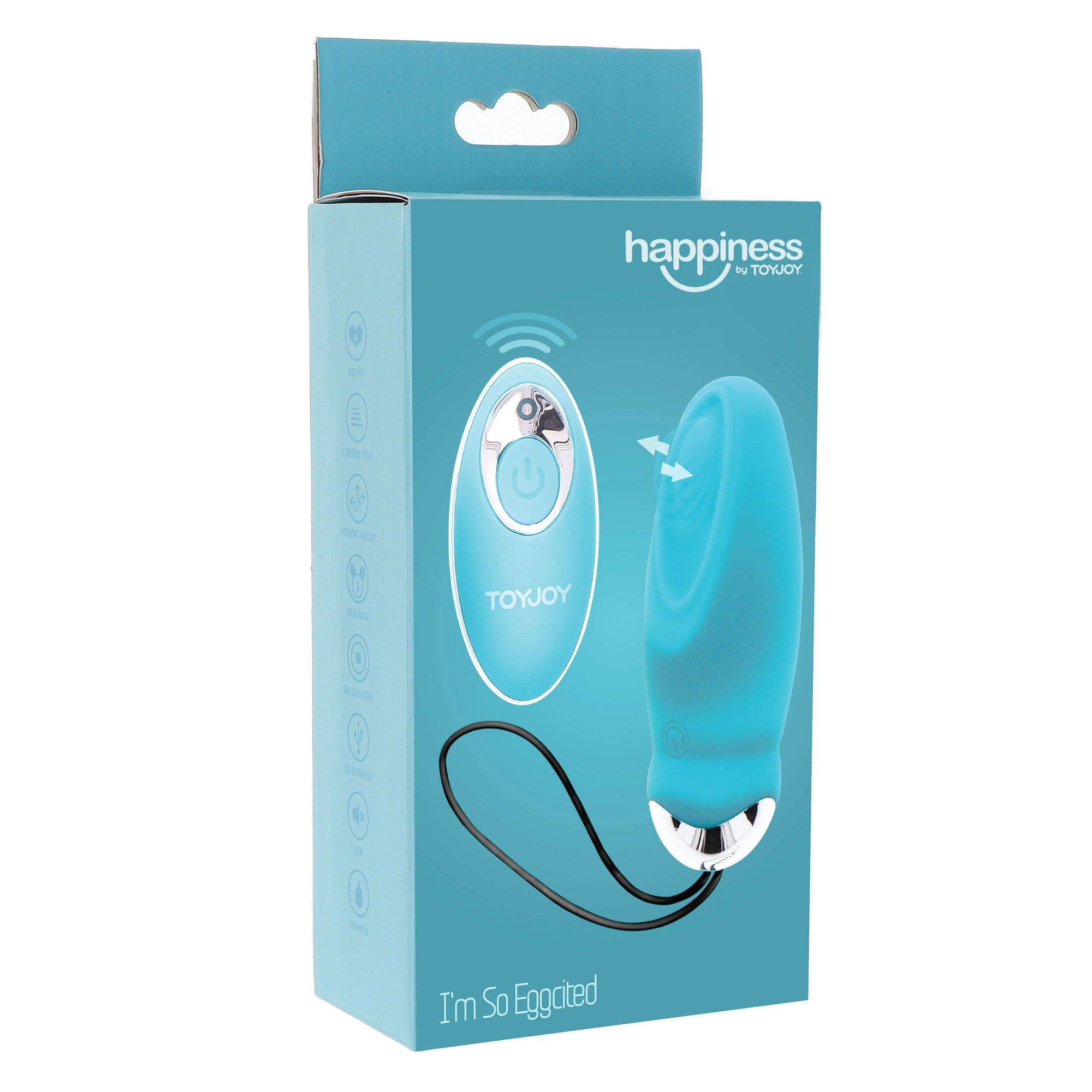ToyJoy - I'm So Eggcited Remote Control Egg Vibrator (Blue) Wireless Remote Control Egg (Vibration) Rechargeable 8713221823724 CherryAffairs