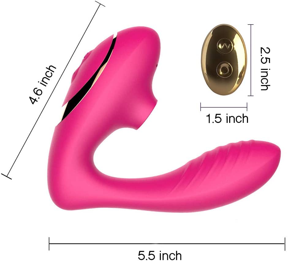 Tracy's Dog - Clitoral Air Stimulator Sucking Vibrator with Remote OG Pro 2 (Pink) Clit Massager (Vibration) Rechargeable 435203701 CherryAffairs