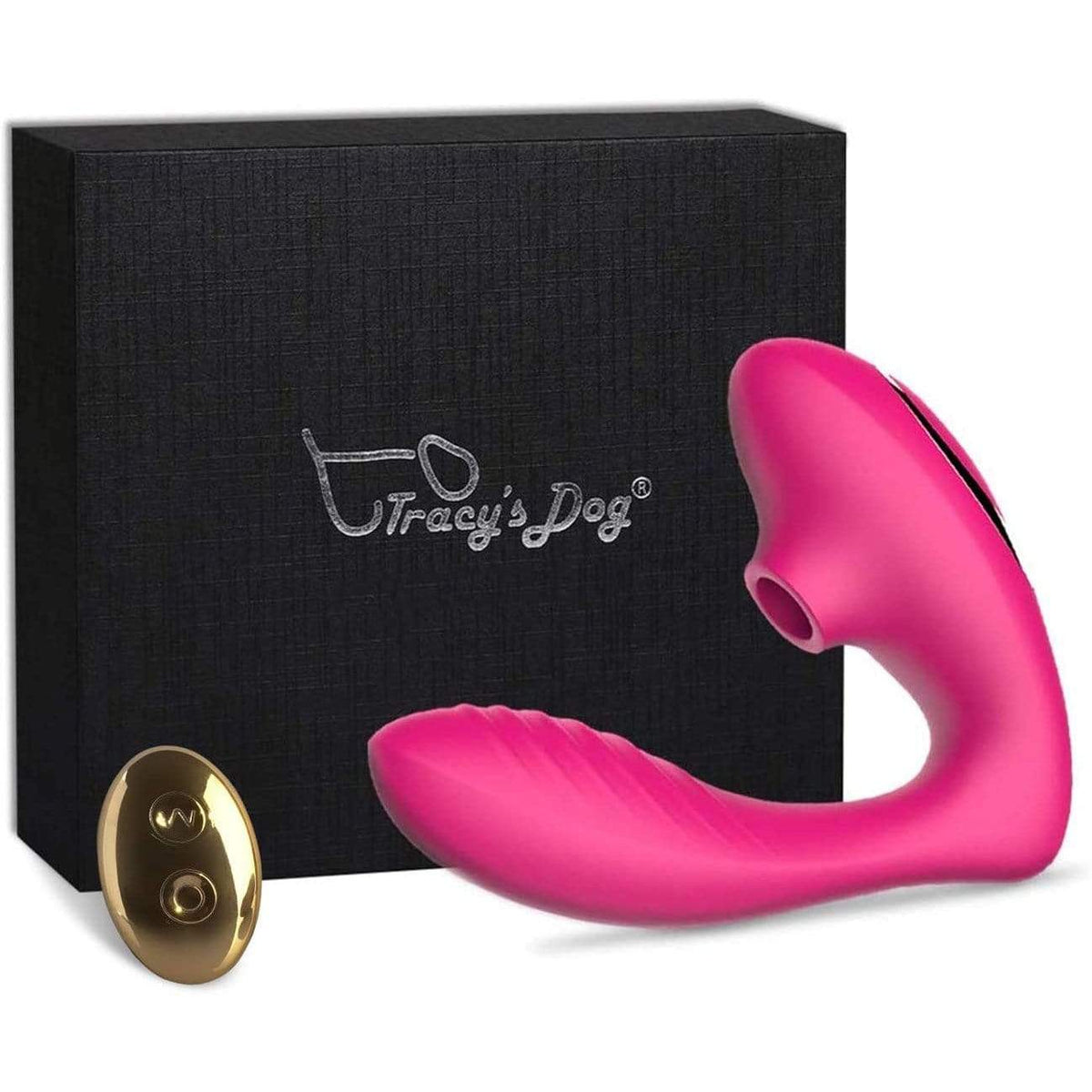 Tracy&#39;s Dog - Clitoral Air Stimulator Sucking Vibrator with Remote OG Pro 2 (Pink) Clit Massager (Vibration) Rechargeable 435203701 CherryAffairs