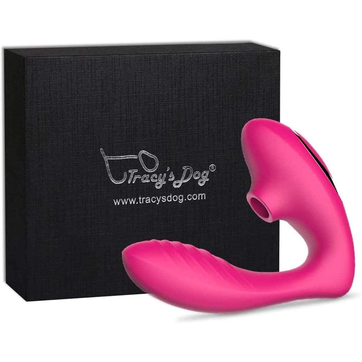 Tracy&#39;s Dog - Clitoral Sucking Vibrator (Pink) Clit Massager (Vibration) Rechargeable 6972725980025 CherryAffairs