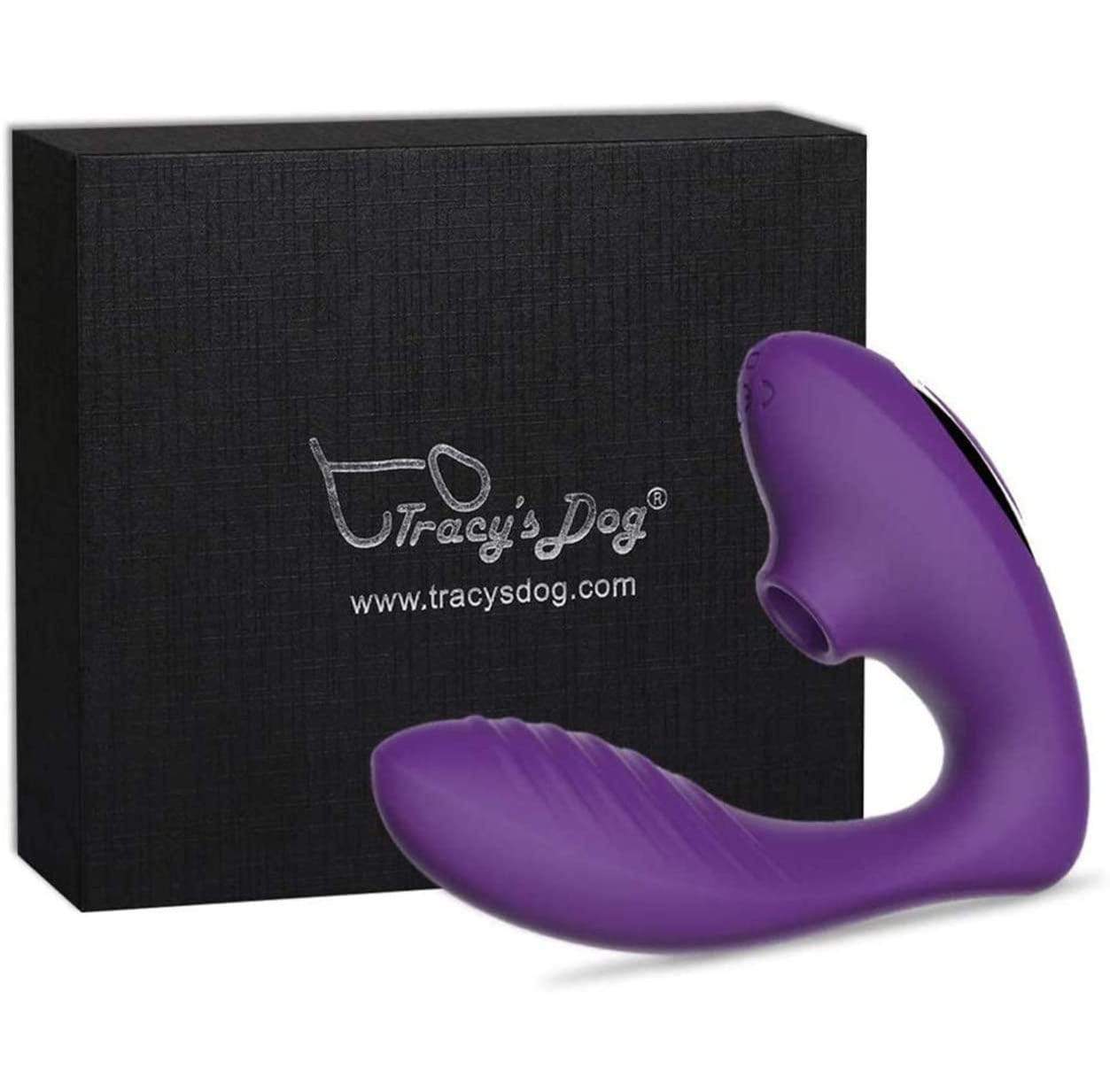 Tracy's Dog - Clitoral Sucking Vibrator (Purple) Clit Massager (Vibration) Rechargeable 6972725980018 CherryAffairs