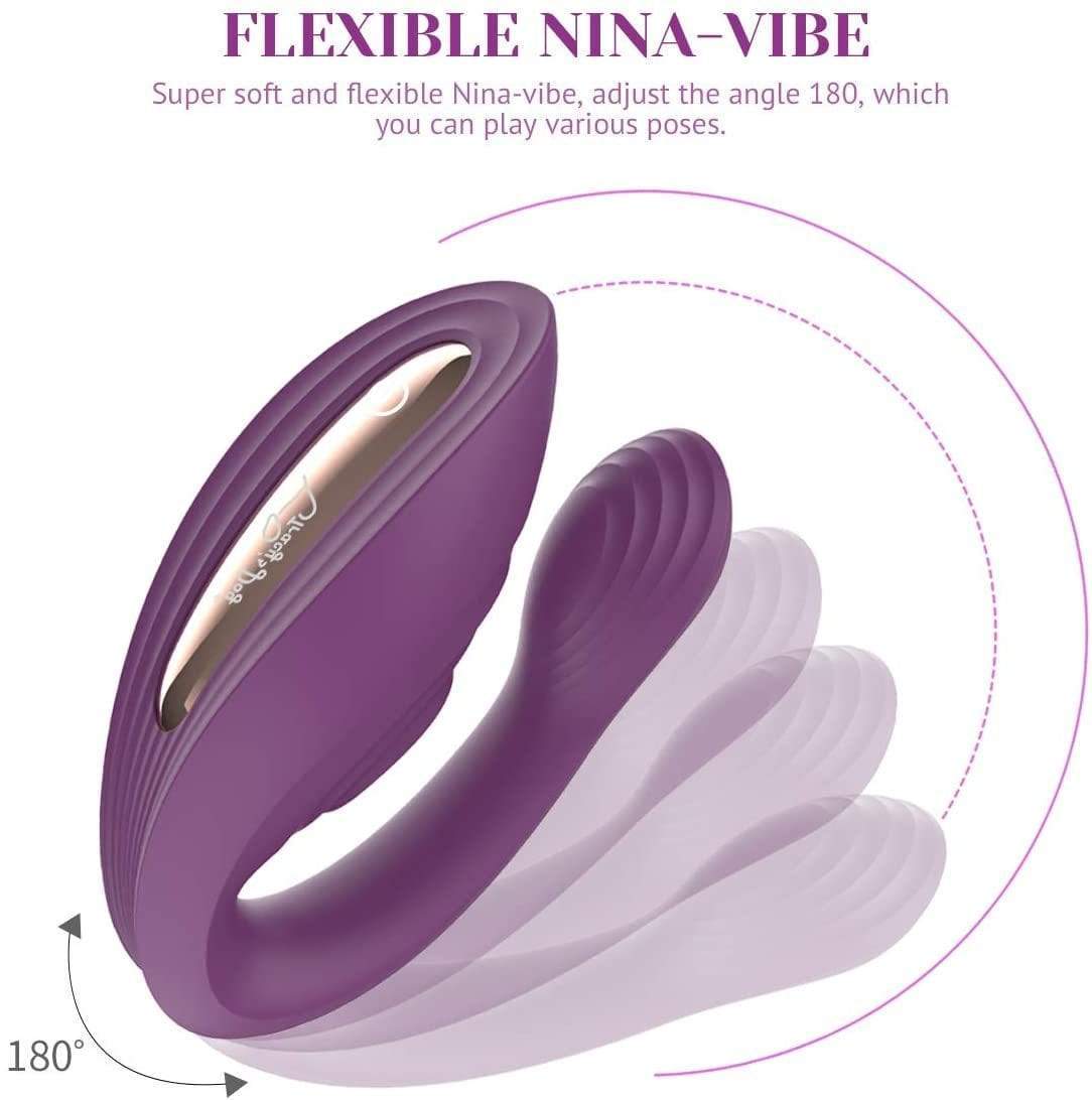 Tracy's Dog - Nina Couple Vibrator (Purple) Couple's Massager (Vibration) Rechargeable 6972725980117 CherryAffairs