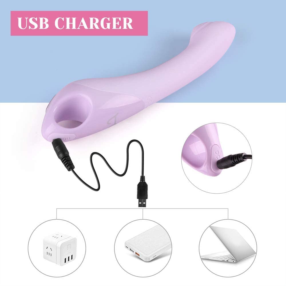 Tracy's Dog - Rechargeable G Spot Vibrator Pulsator (Purple) G Spot Dildo (Vibration) Rechargeable 293492891 CherryAffairs