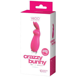 VeDO - Crazzy Bunny Rechargeable Bullet Vibrator (Pretty in Pink) Clit Massager (Vibration) Rechargeable Singapore