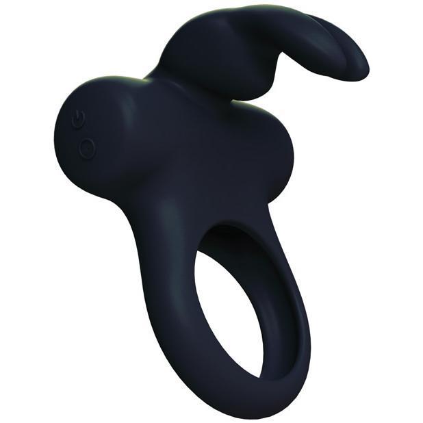 VeDO - Frisky Bunny Rechargeable Vibrating Cock Ring (Black Pearl) Silicone Cock Ring (Vibration) Rechargeable Singapore