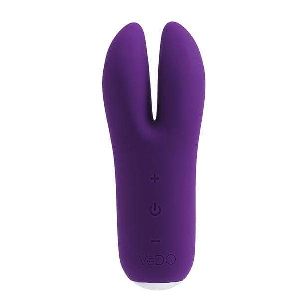 VeDO - Kitti Rechargeable Dual Clit Massager (Deep Purple) Clit Massager (Vibration) Rechargeable 716053727787 CherryAffairs