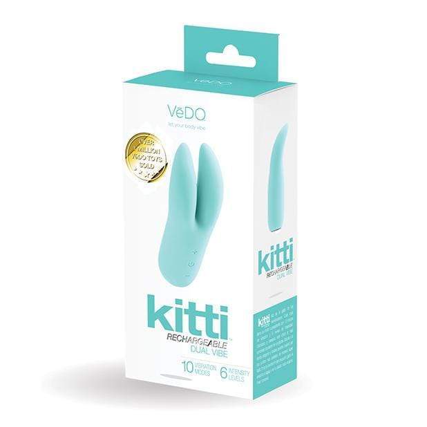 VeDO - Kitti Rechargeable Dual Clit Massager (Tease Me Turquoise) Clit Massager (Vibration) Rechargeable 716053727794 CherryAffairs