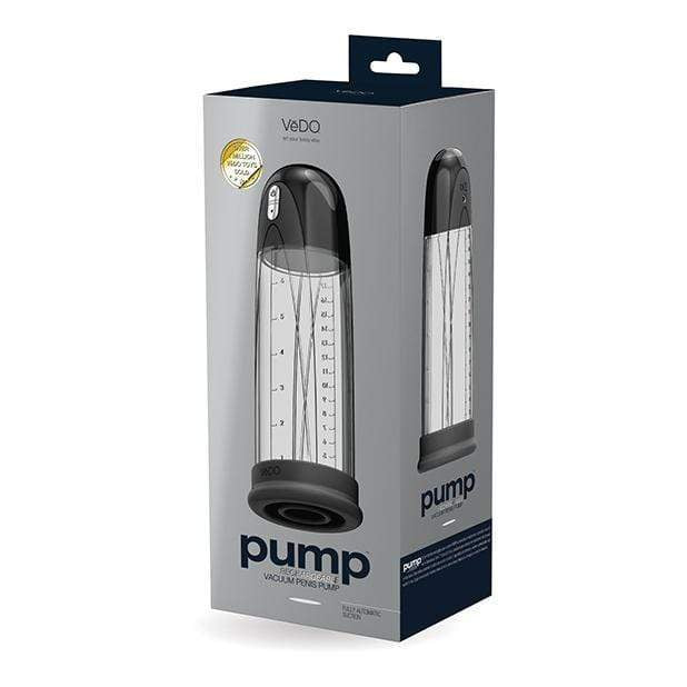 VeDO - Pump Rechargeable Vacuum Penis Pump (Just Black) Penis Pump (Vibration) Rechargeable 716053727589 CherryAffairs