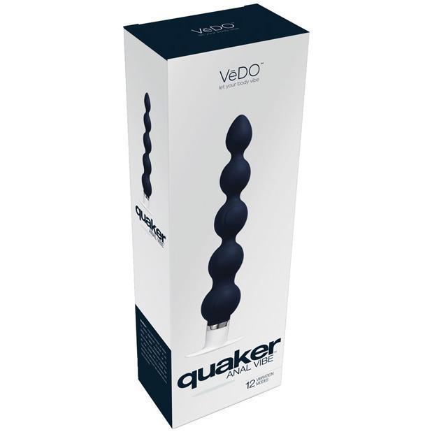 VeDO - Quaker Anal Vibrating Butt Plug (Just Black) Anal Beads (Vibration) Non Rechargeable Singapore