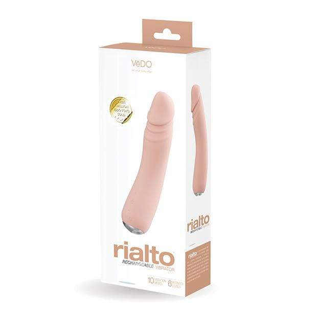 VeDO - Rialto Rechargeable Realistic Vibrator (Vanilla) Realistic Dildo w/o suction cup (Vibration) Rechargeable 716053727848 CherryAffairs
