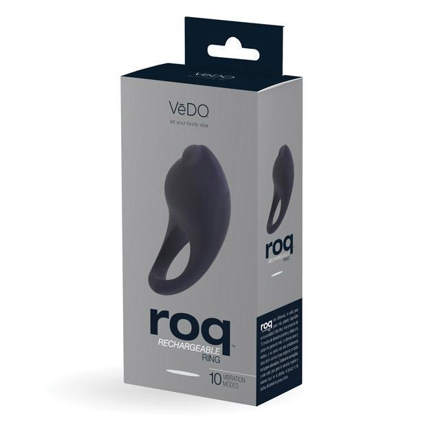 VeDo - Roq Rechargeable Cock Ring (Black) Silicone Cock Ring (Vibration) Rechargeable Singapore