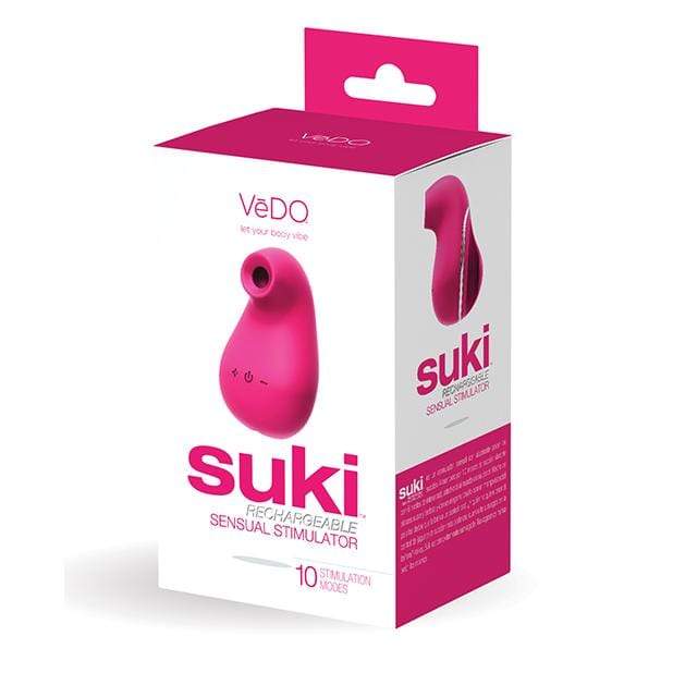 VeDO - Suki Rechargeable Sensual Vibrating Sucker (Foxy Pink) Clit Massager (Vibration) Rechargeable 277598166 CherryAffairs