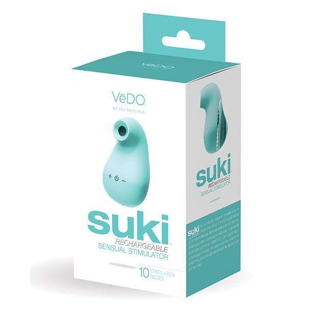 VeDO - Suki Rechargeable Sensual Vibrating Sucker (Tease Me Turqouise) Clit Massager (Vibration) Rechargeable 277593248 CherryAffairs