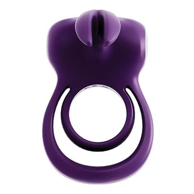 VeDO - Thunder Rechargeable Dual Cock Ring (Deep Purple) Silicone Cock Ring (Vibration) Rechargeable 789185756857 CherryAffairs