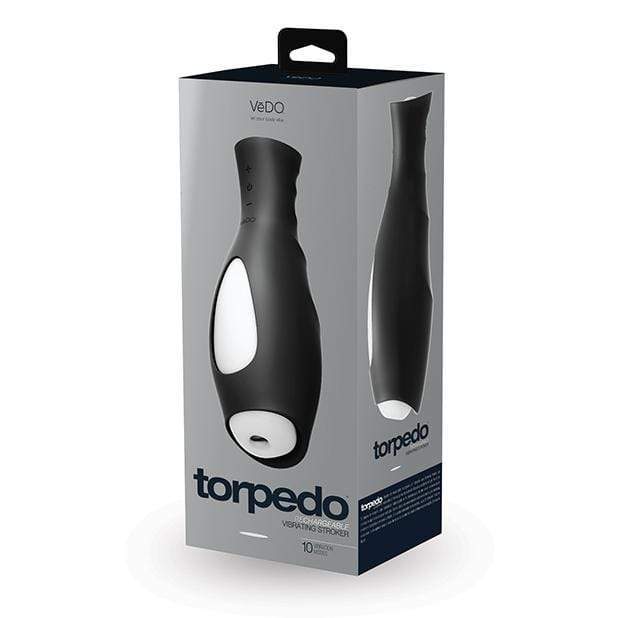 VeDO - Torpedo Vibrating Rechargable Stroker (Just Black) Masturbator Soft Stroker (Vibration) Rechargeable 789185756864 CherryAffairs