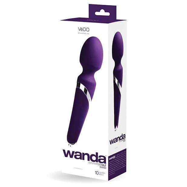 VeDO - Wanda Rechargeable Body Wand Massager (Deep Purple) Wand Massagers (Vibration) Rechargeable 789185756925 CherryAffairs